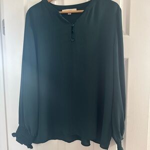 LOFT Deep Green Blouse